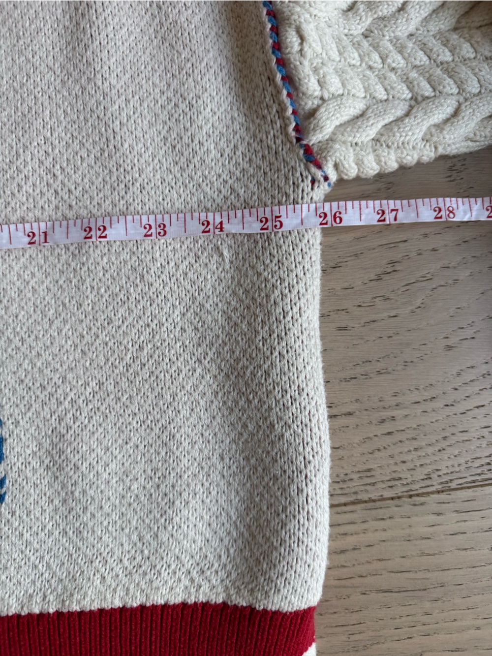 Maeve by Anthropologie Graphic Cable-Knit Sweater Seaside Nantucket Sz:S - Picture 10 of 14